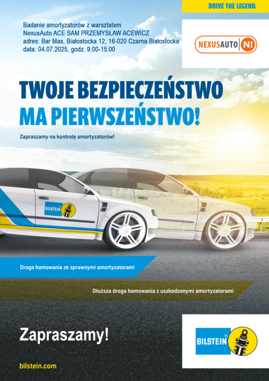 Bezpłatne badanie zawieszenia w ACE SAM!