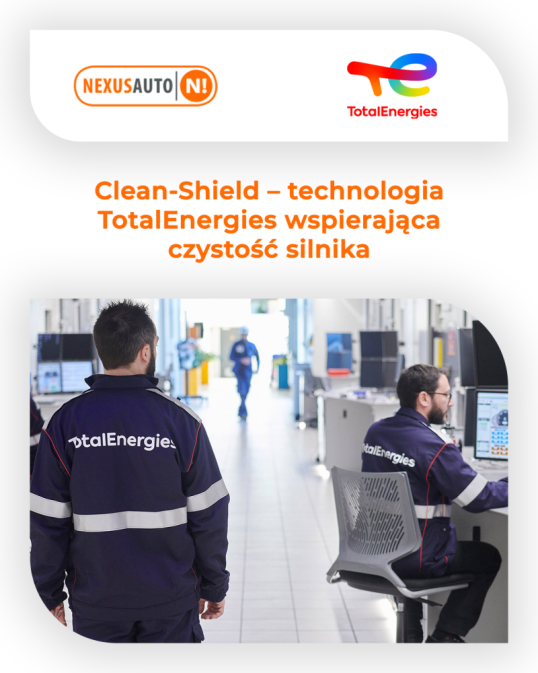Clean-Shield - technologia TotalEnergies wspierająca czystość silnika